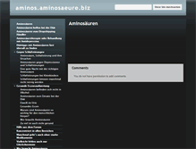 Tablet Screenshot of aminos.aminosaeure.biz